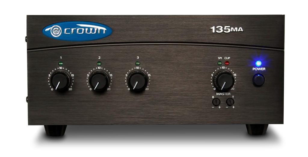 Crown 135MA, Three Input, 35W Mixer-Amplifier