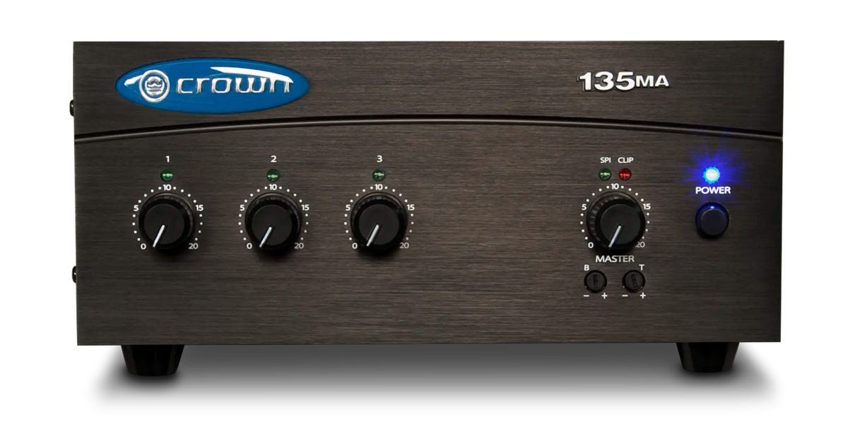 Crown 135MA, Three Input, 35W Mixer-Amplifier