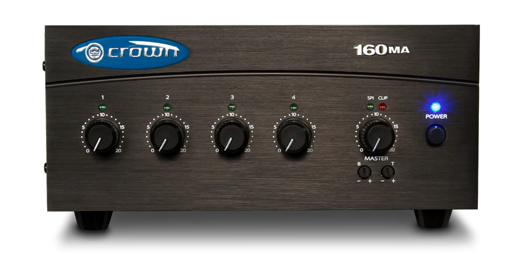 Crown 160MA, Four Input, 60W Mixer-Amplifier