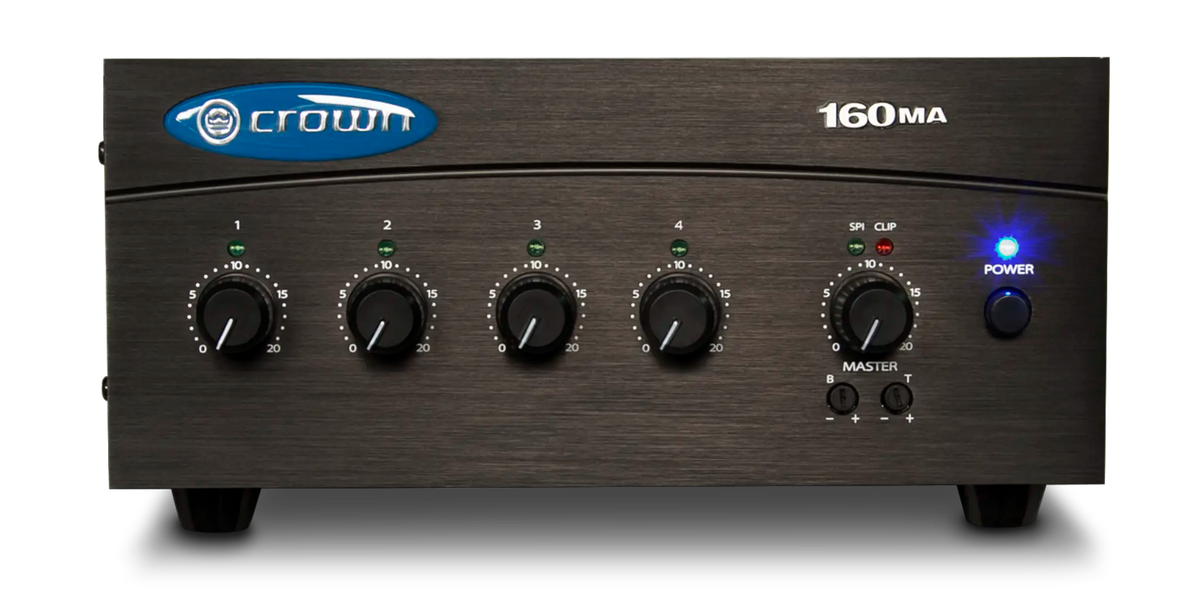 Crown 160MA, Four Input, 60W Mixer-Amplifier
