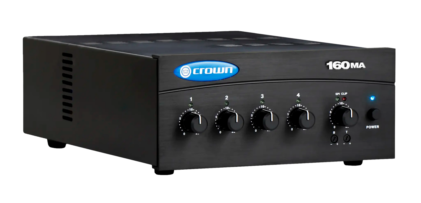 Crown 160MA, Four Input, 60W Mixer-Amplifier