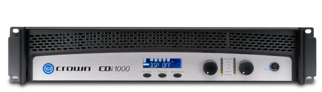 Crown CDi 1000 Power Amplifier, Two-channel, 500W @ 4Ω, 70V/140V Power Amplifier