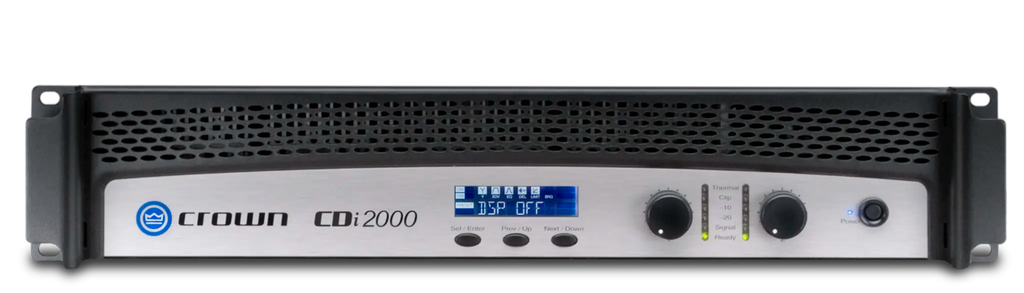 Crown CDi 2000, Two-channel, 800W @ 4Ω, 70V/140V Power Amplifier