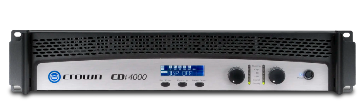 Crown CDi 4000, Two-channel, 1200W @ 4Ω, 70V/140V Power Amplifier
