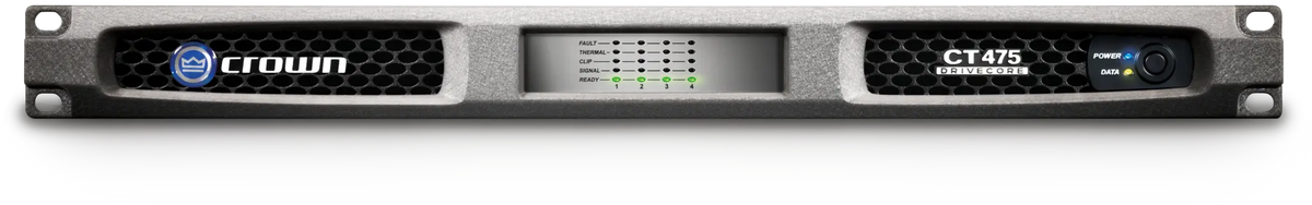 Crown CT 475, Four-channel, @ 4Ω 75W Power Amplifier