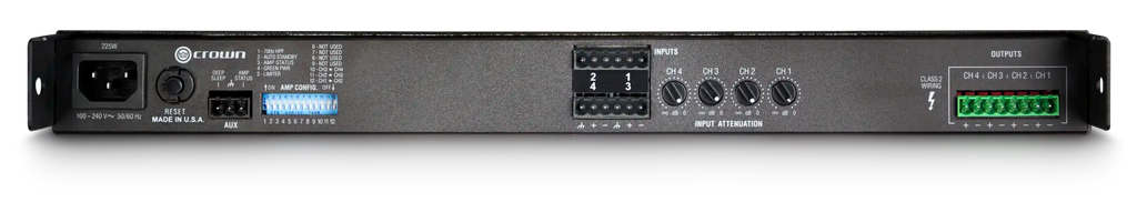 Crown CT 475, Four-channel, @ 4Ω 75W Power Amplifier