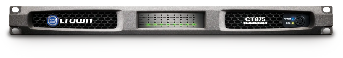 Crown CT 875, Eight-channel, 75W @ 4Ω Power Amplifier