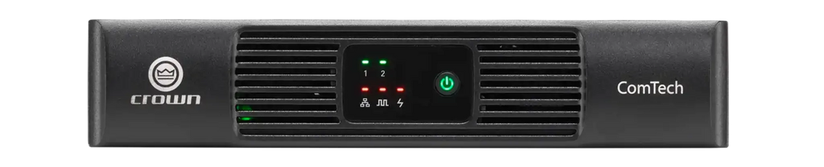 Crown CTD-2125, Two-channel, 125W/ch. Power Sharing Amplifier with DSP and Dante
