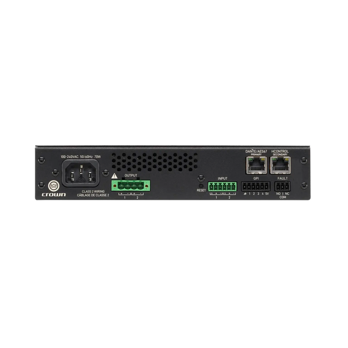 Crown CTD-2125, Two-channel, 125W/ch. Power Sharing Amplifier with DSP and Dante