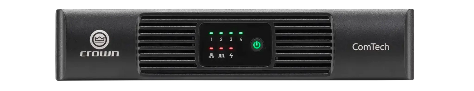 Crown CTD-4125, Four-channel, 125W/ch. Power Sharing Amplifier with DSP and Dante