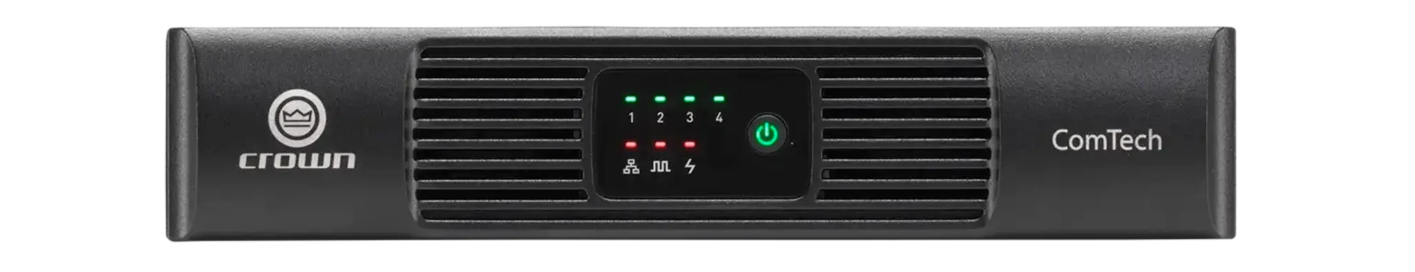 Crown CTD-4125, Four-channel, 125W/ch. Power Sharing Amplifier with DSP and Dante