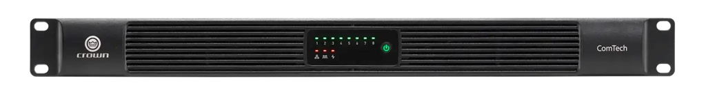 Crown CTD-8125, Eight-channel, 125W/ch. Power Sharing Amplifier with DSP and Dante