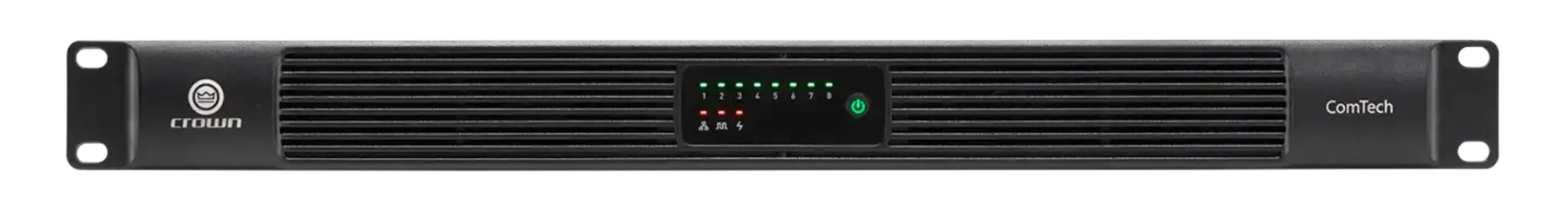 Crown CTD-8125, Eight-channel, 125W/ch. Power Sharing Amplifier with DSP and Dante
