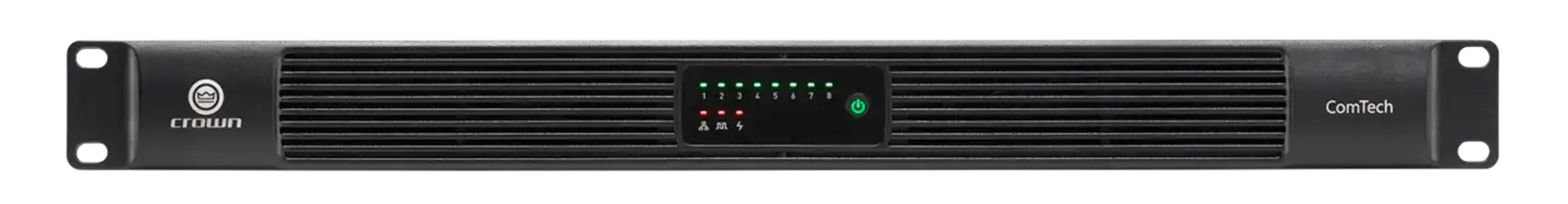 Crown CTD-8125, Eight-channel, 125W/ch. Power Sharing Amplifier with DSP and Dante