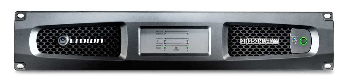 Crown DCi 2|1250N, Two-channel, 1250W @ 4Ω Power Amplifier with BLU link, 70V/100V