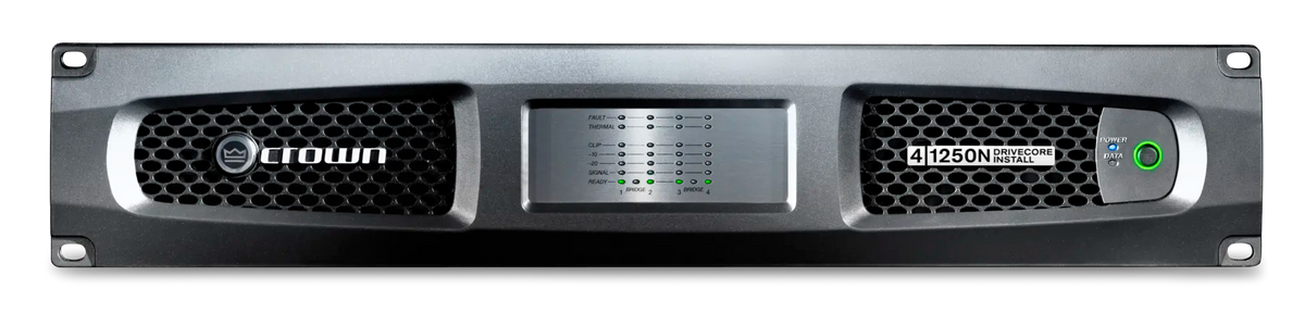 Crown DCi 4|1250N, Four-channel, 1250W @ 4Ω Power Amplifier with BLU Link, 70V/100V