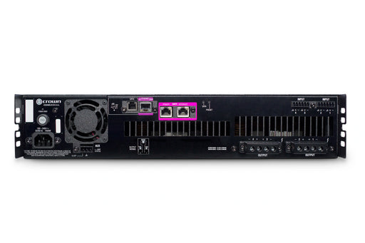 Crown DCi 4|600DA, Four-channel, 600W @ 4Ω Power Amplifier with Dante™ / AES67 Networked Audio, and 70V/100V