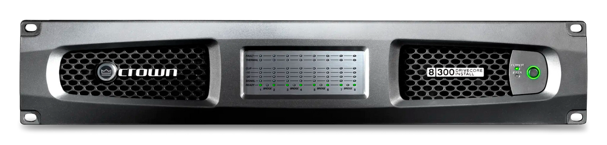 Crown DCi 8|300, Eight-channel, 300W @ 4Ω Analog Power Amplifier, 70V/100V