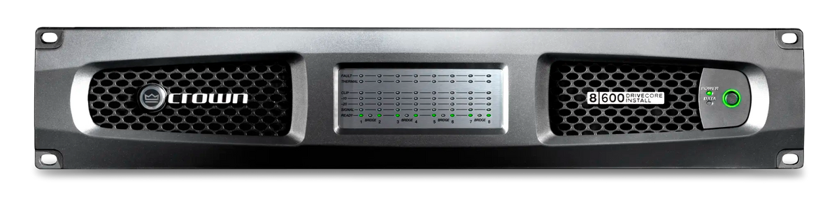 Crown DCi 8|600, Eight-channel, 600W @ 4Ω Analog Power Amplifier, 70V/100V