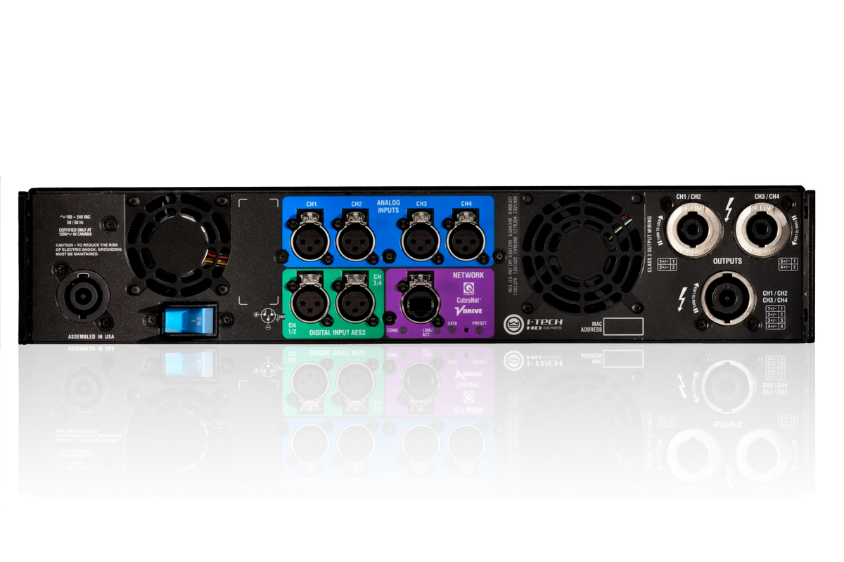Crown I-Tech 4x3500HD, Four-channel, 4000W @ 4Ω Power Amplifier