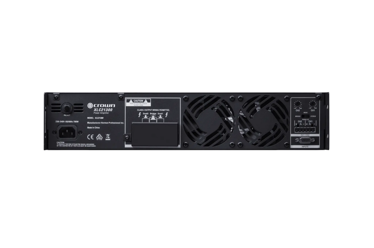 Crown XLC21300, 2-CHANNEL 1,300-WATT POWER AMPLIFIER FOR PRO CINEMA APPLICATIONS