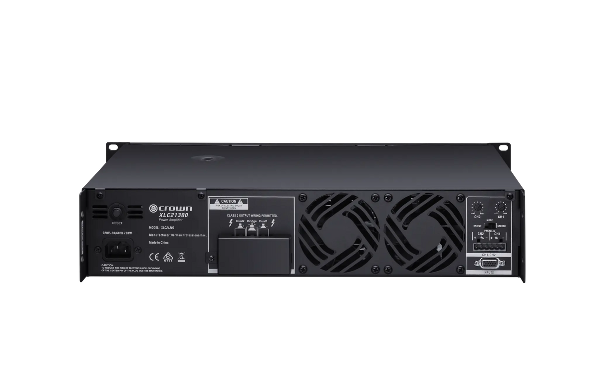 Crown XLC21300, 2-CHANNEL 1,300-WATT POWER AMPLIFIER FOR PRO CINEMA APPLICATIONS