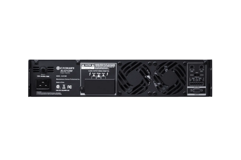 Crown XLC21300, 2-CHANNEL 1,300-WATT POWER AMPLIFIER FOR PRO CINEMA APPLICATIONS