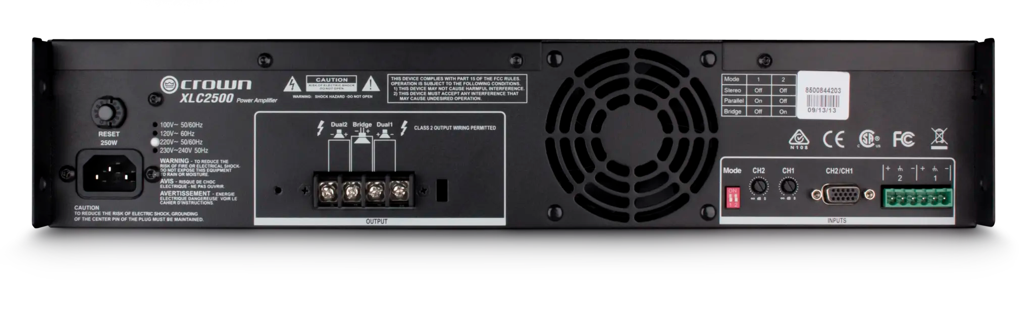 Crown XLC2500 Power Amplifier