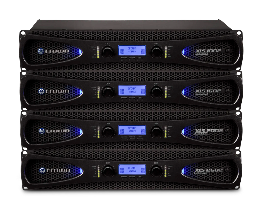 Crown XLS 1502, Two-channel, 525W @ 4Ω Power Amplifier