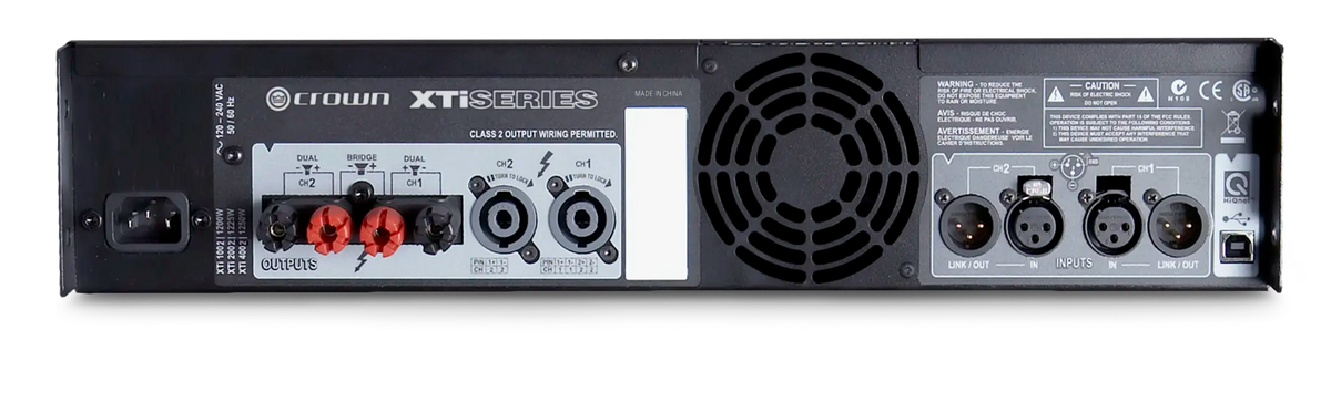 Crown XTi 2002, Two-channel, 800W @ 4Ω Power Amplifier