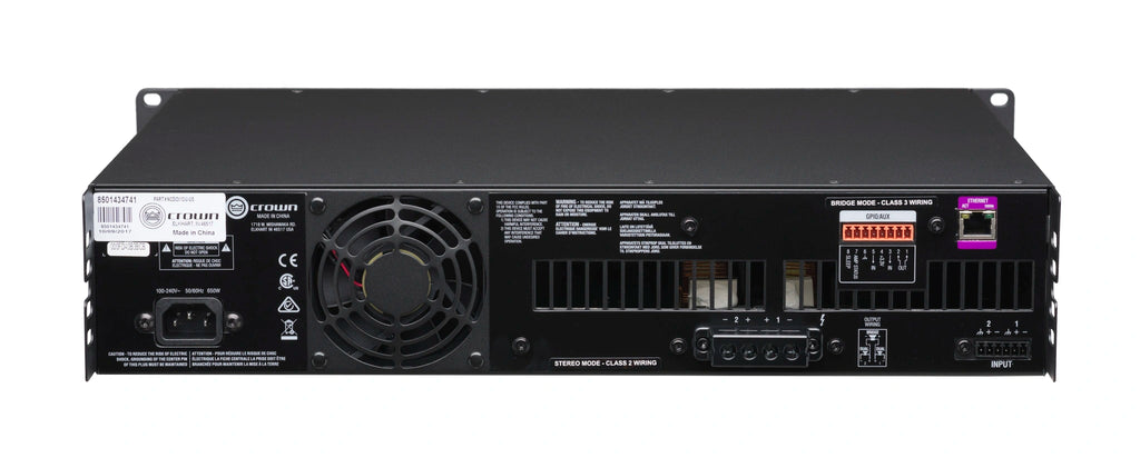 Crown CDi 2|1200, Analog input, 2 channel, 1200W per output channel