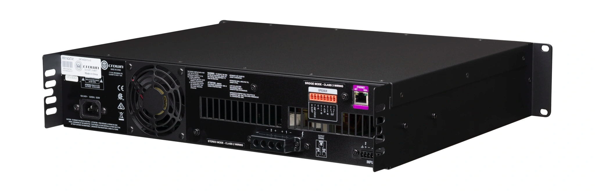 Crown CDi 2|1200BL Analog + BLU link input, 2 channel,