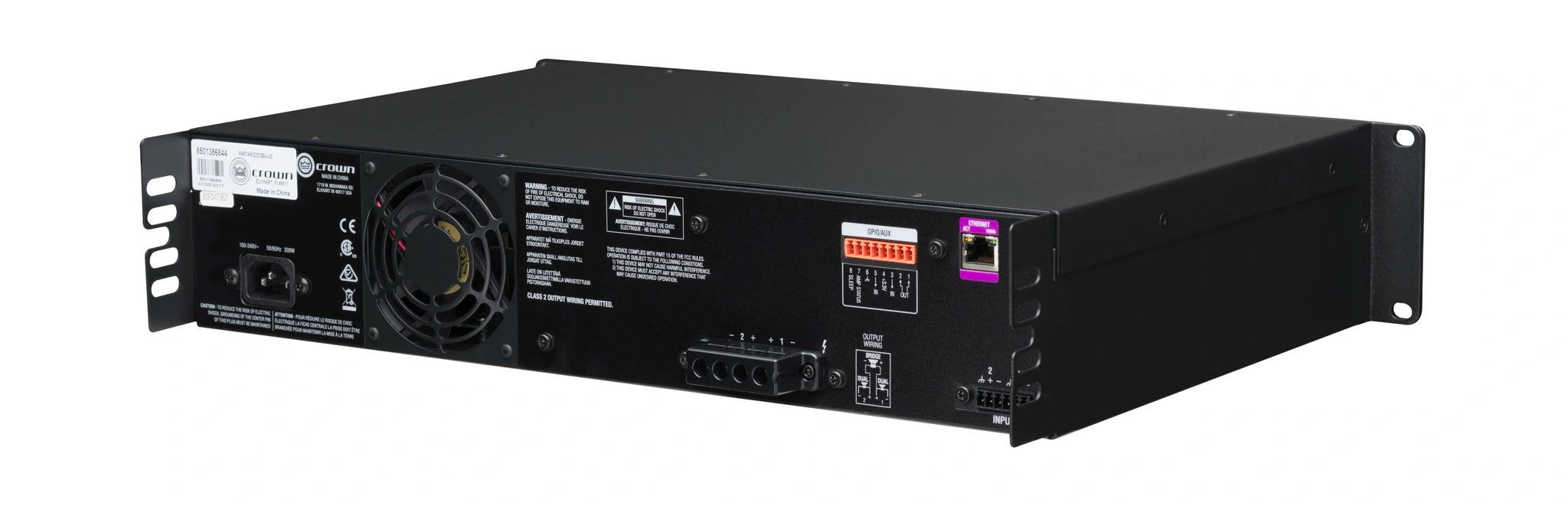 Crown CDi 2|300 Analog input, 2 channel