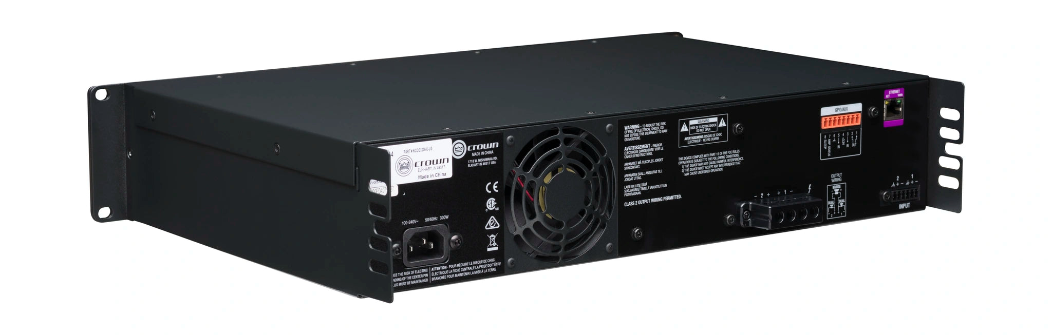 Crown CDi 2|300 Analog input, 2 channel