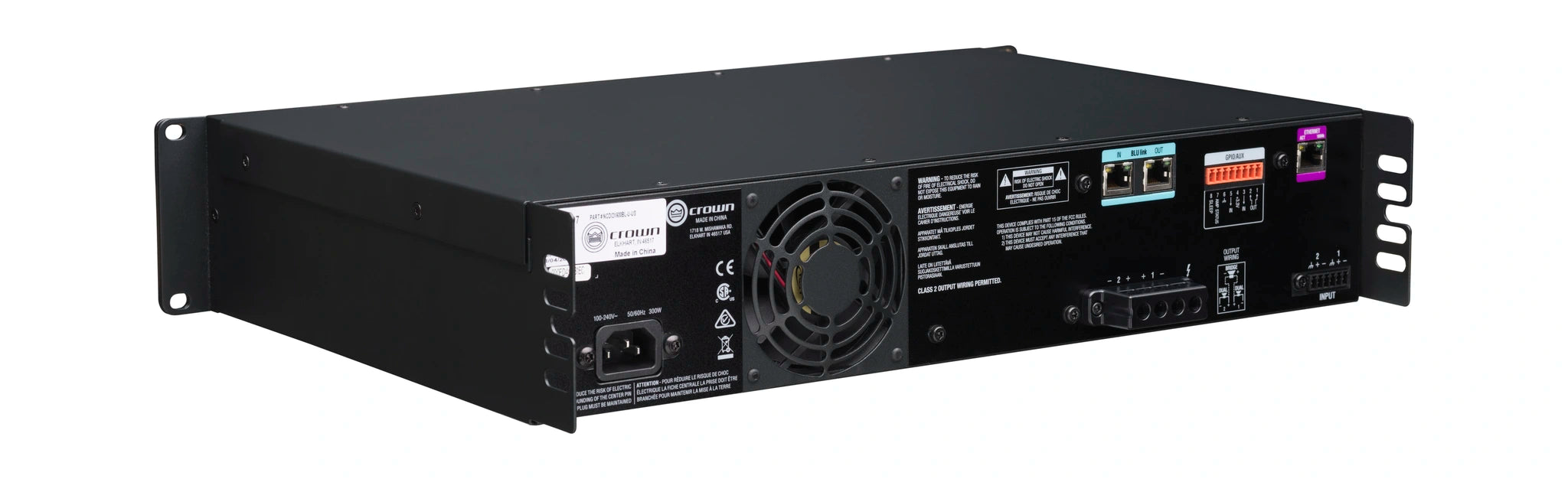 Crown CDi 2|600BL Analog + BLU link input, 2 channel