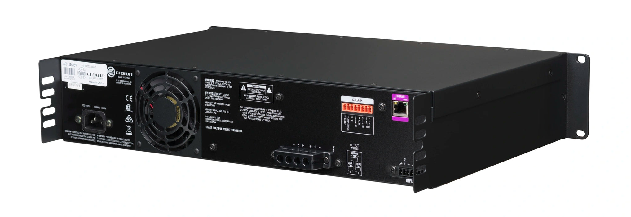 Crown CDi 2|600 Analog input, 2 channel