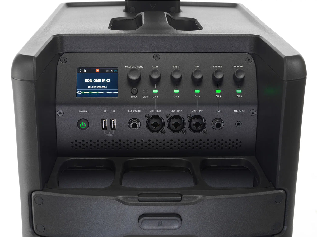JBL EON One MK2, All-In-One Rechargeable Column PA with Built-In Mixer and DSP