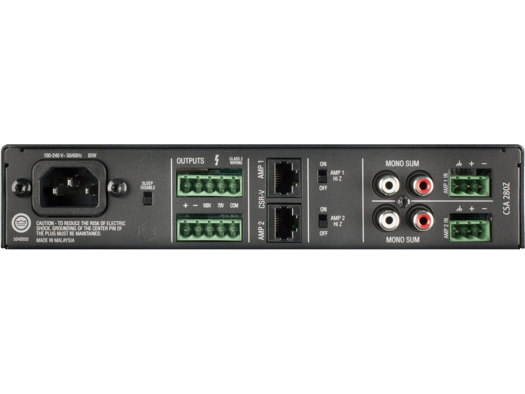 JBL CSA 280Z - 2x80W Commercial Amplifier.