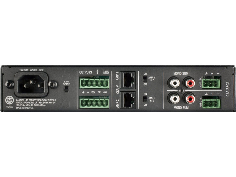 JBL CSA 280Z - 2x80W Commercial Amplifier.