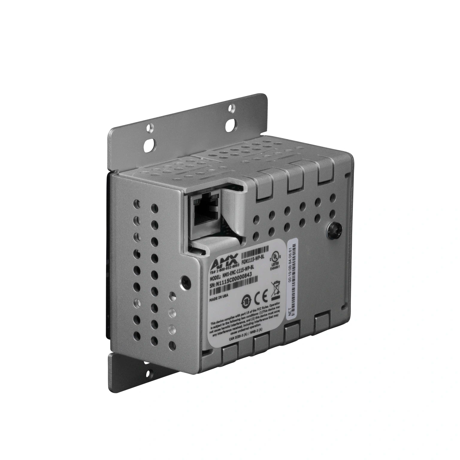 AMX NMX-ENC-N2315-WP Wallplate Encoder WH