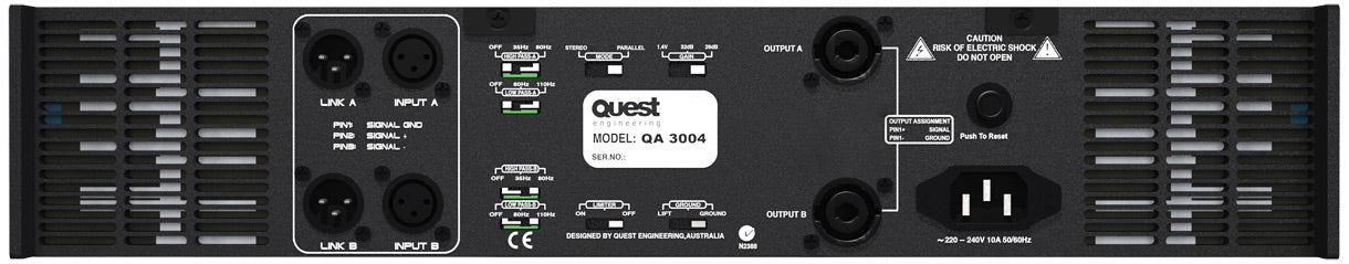 Quest QA3004 POWER AMPLFIERS