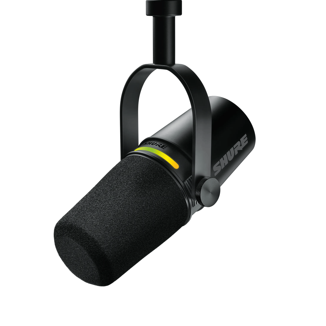 Shure MV7+ Podcast Microphone. Enhanced Audio, LED Touch Panel, USB-C & XLR Outputs, Auto Level Mode, Digital Pop Filter, Reverb Effects, Podcasting, Streaming, Recording - Black