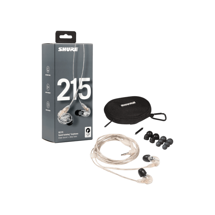 Shure SE215 PRO, Professional sound Isolating Earphones