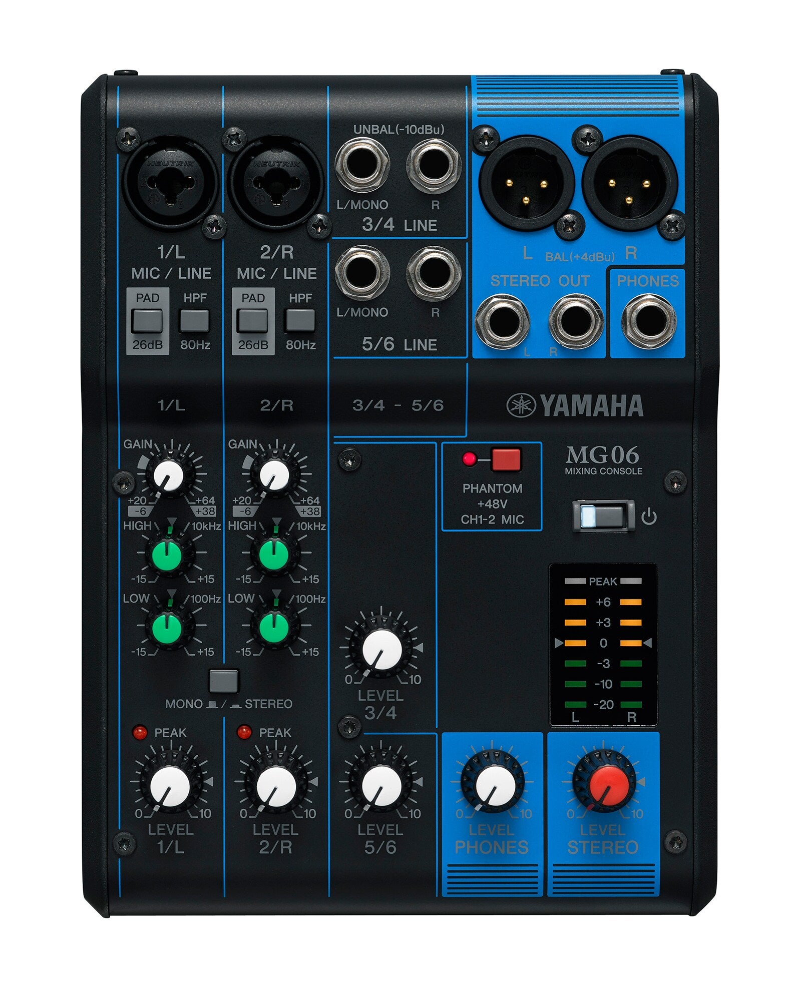 Yamaha MG06 Analog Mixing Console