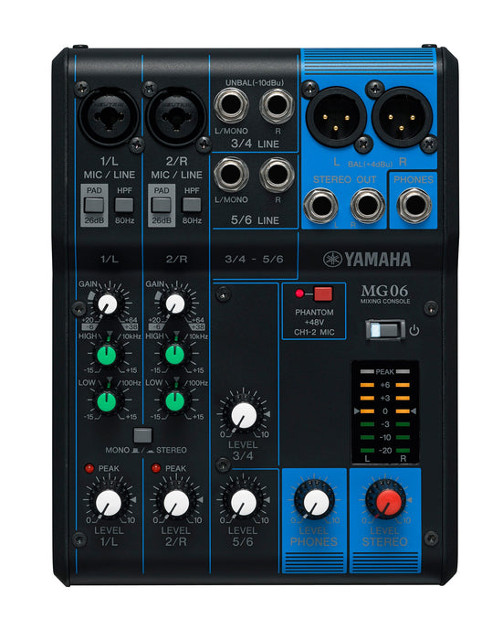 Yamaha MG06 Analog Mixing Console