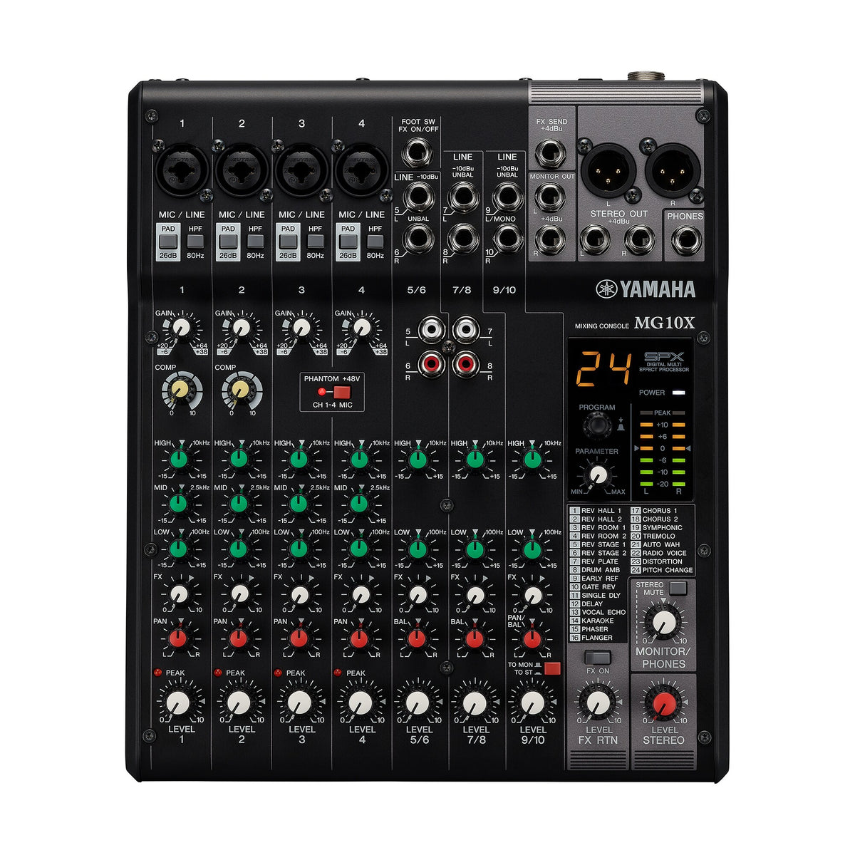 Yamaha MG10X Analog Mixing Console — Soundbytech