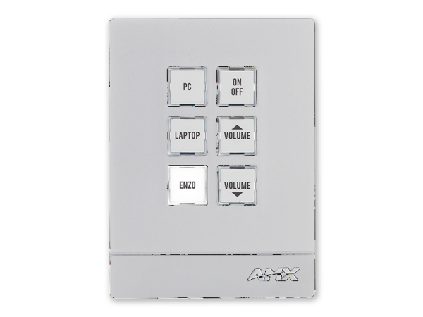 AMX MCP-106P-WH,MASSIO 6-BUTTON CONTROLPAD