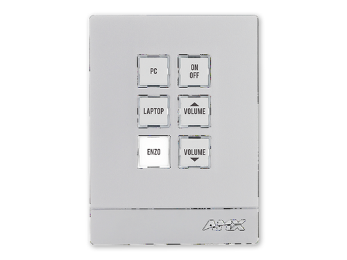 AMX MCP-106P-WH,MASSIO 6-BUTTON CONTROLPAD