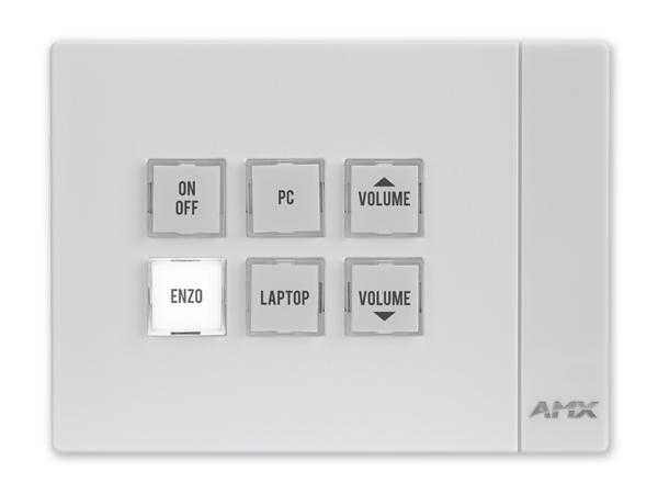 AMX MCP-106L-WH,MASSIO 6-BUTTON CONTROLPAD