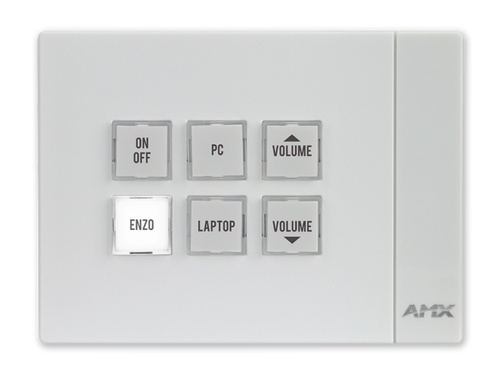 AMX MCP-106L-WH,MASSIO 6-BUTTON CONTROLPAD